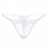 Big-name Embroidered Transparent Thong Women's Sexy Embroidered Panties with Thin Straps To Seduce Hot Girls T-pants 2153