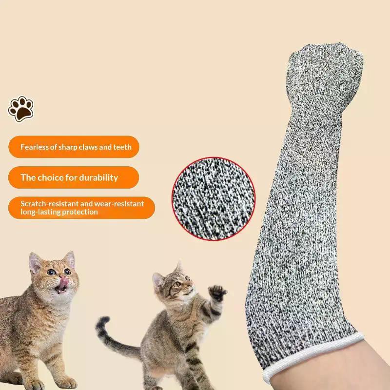 Bissfeste Handschuhe für Katzen Kratz- und Stichfest Schweres Leder Haustierhandschuhe für Pflege Tierarzt Falknerei Vogel Papagei