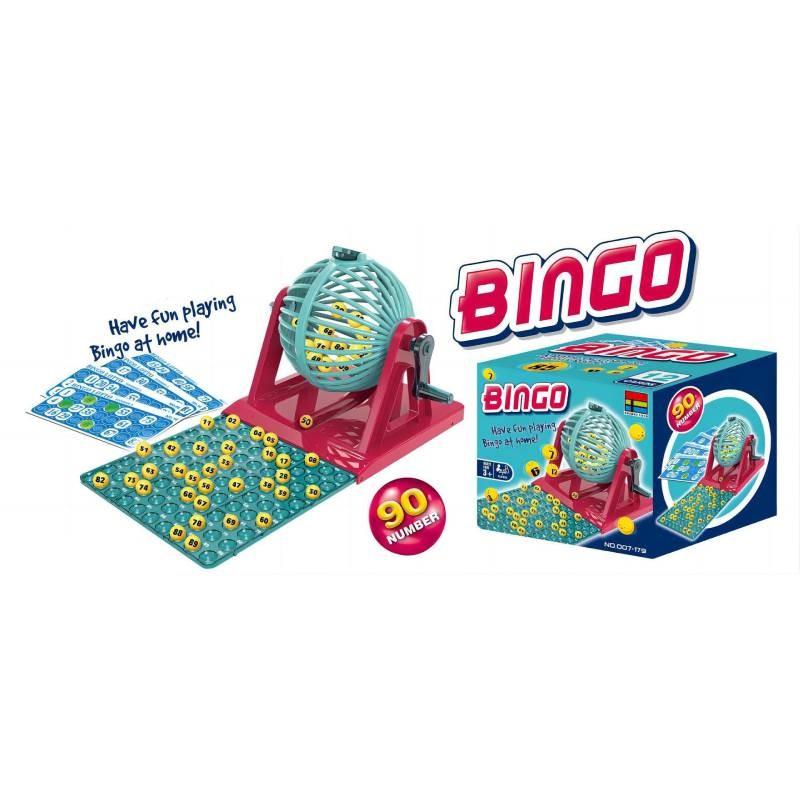 

Bingo Large Family Lotto Game Revolving Machine With 90 Numbers 48 Toy Cards Style D