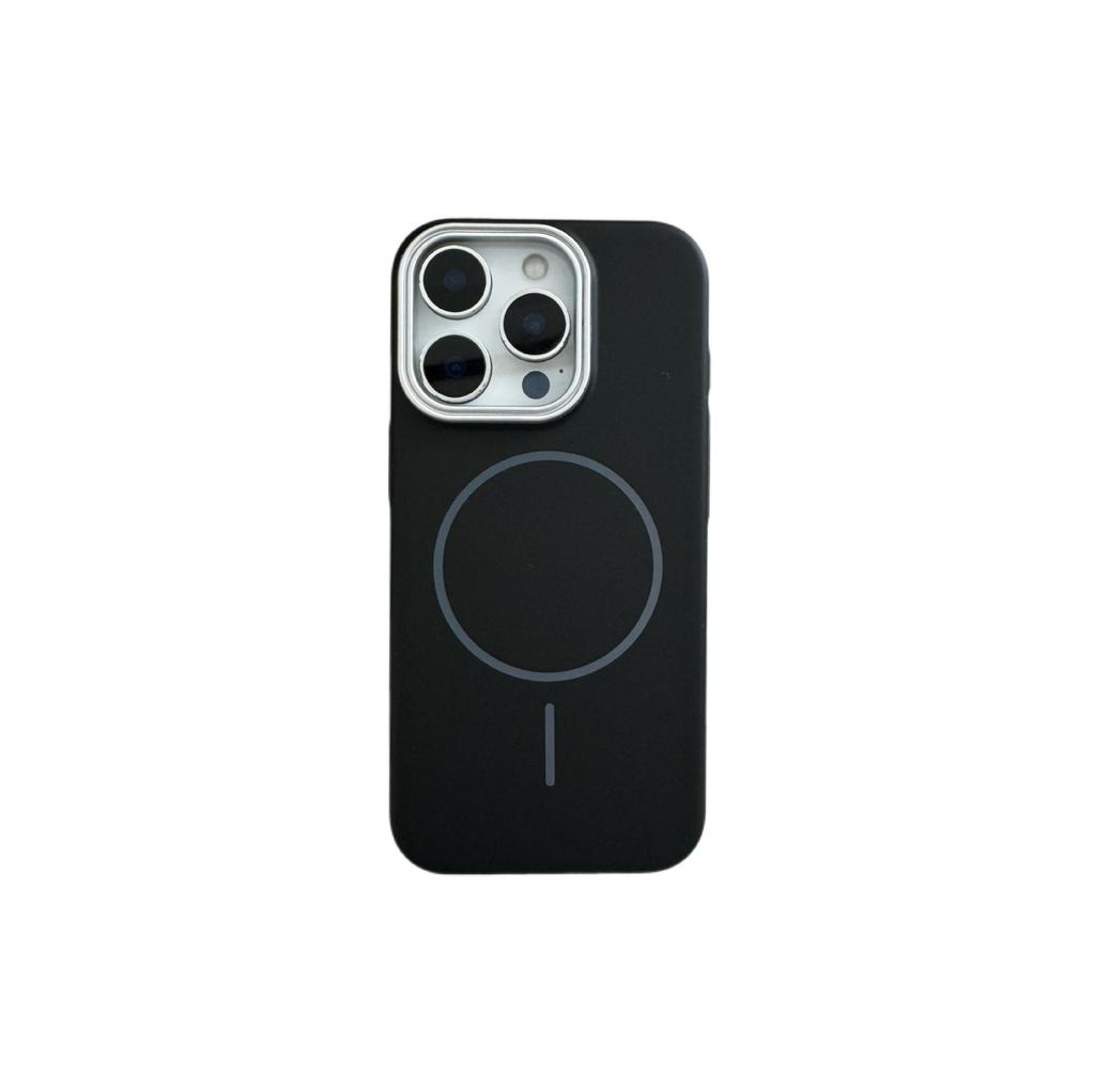 Simple solid color magnetic case PC hard case for iPhone16Pro max mobile phone case Apple 17 new 14/15