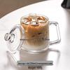 High-Temperature Resistant Glass Coffee Cup with Lid & Handle for Tea Brewing - Suitable for Home, Office, or Personal Use by Men and Women