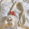 Plastic Bear Plush Doll Keychain Anti-Lost. Crossbody Mobile Phone Lanyard  Phone Case