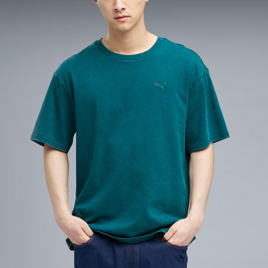 Puma Moozin Solid Color Pullover Round Neck T-Shirt Men tops 637336-86