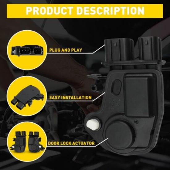 For Honda Civic 2001 02 2005 03 04 Front Driver Side Door Lock Actuator Motor
