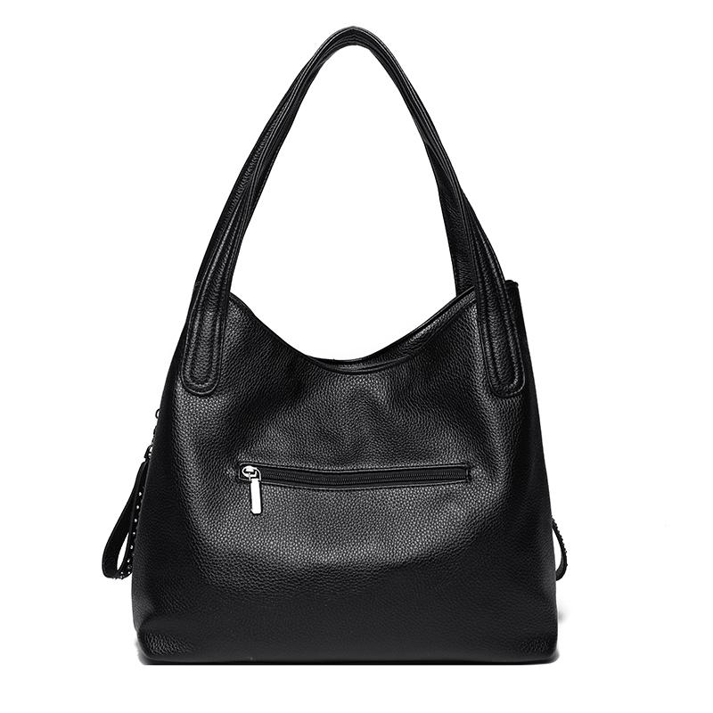 Women PU Leather Hobo Shoulder Bag Large Capacity Soft Handbag Fashion Casual Top‑handle Tote Bag Multi‑pocket Daily Shopping Work Hand Bag For