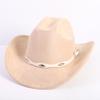 New Color Western Cowboy Hat Men's and Women's Commuting Versatile Simple Wind Wide Brim Top Hat Sun Hat