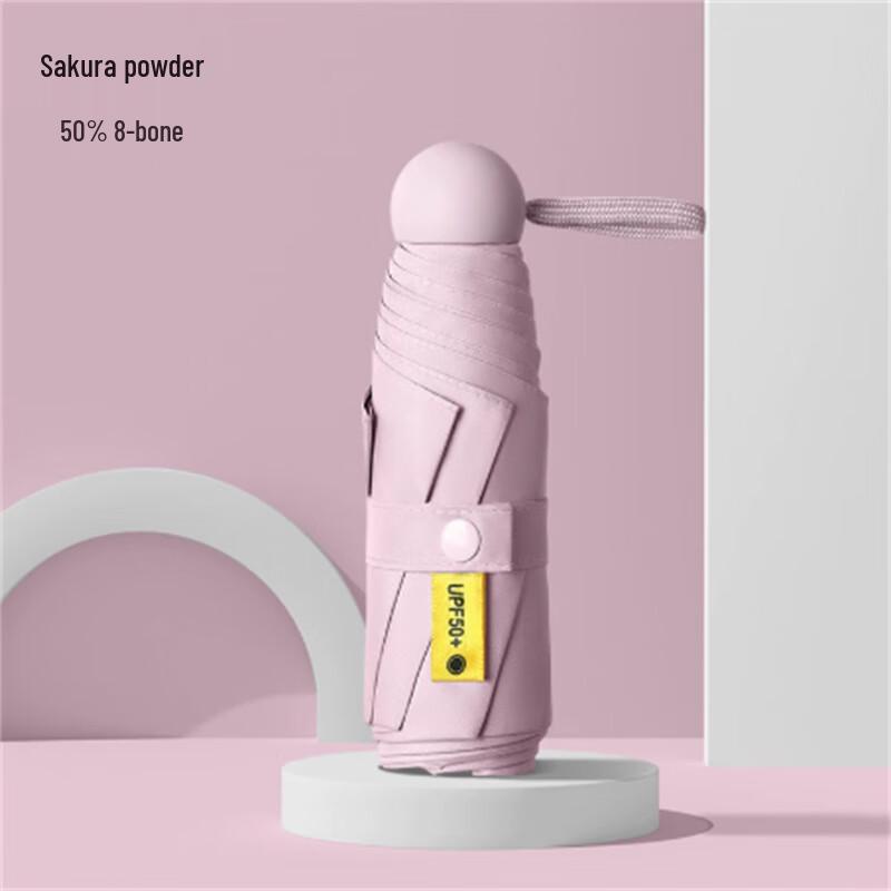 

10-Pack Cherry Blossom Pink Capsule Folding UV Umbrella