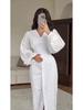 2025 European & American Elegant Women's Long Sleeve Summer Dress with Casual Long Skirt