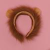 Plush Animal Lion Ears Headdress Lolita Headwear Long Tail Furry Hair Hoop