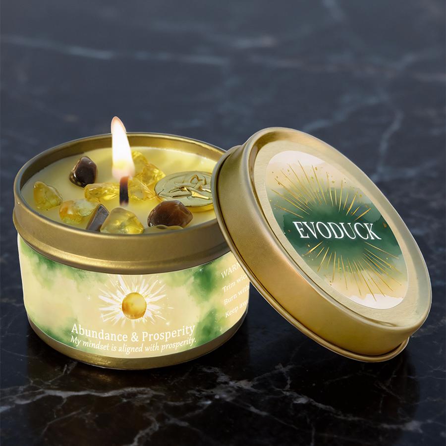 Scented Candles 3oz Law of Attraction Abundance Manifestation Energy Boosting Christmas Home Decoration Candle Holders Gift