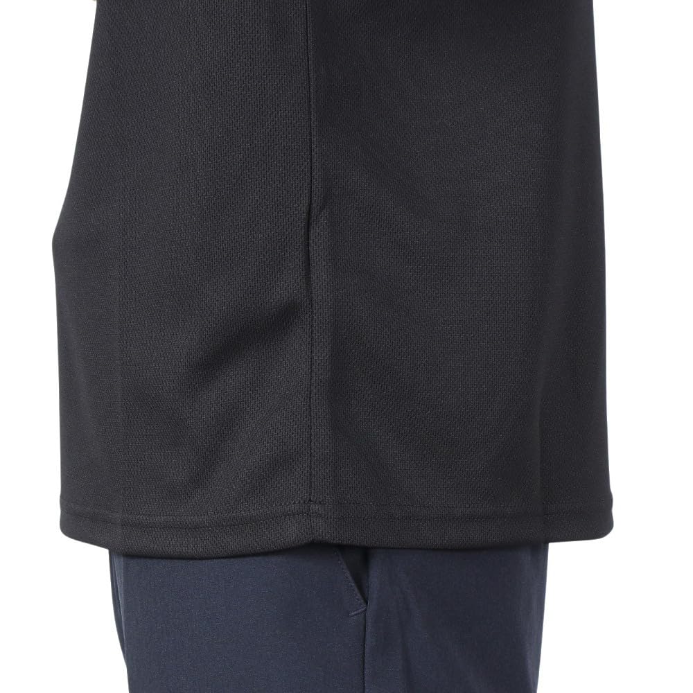 Admiral Golf Classic Flag Mock Shirt ADMA498 Men's Black