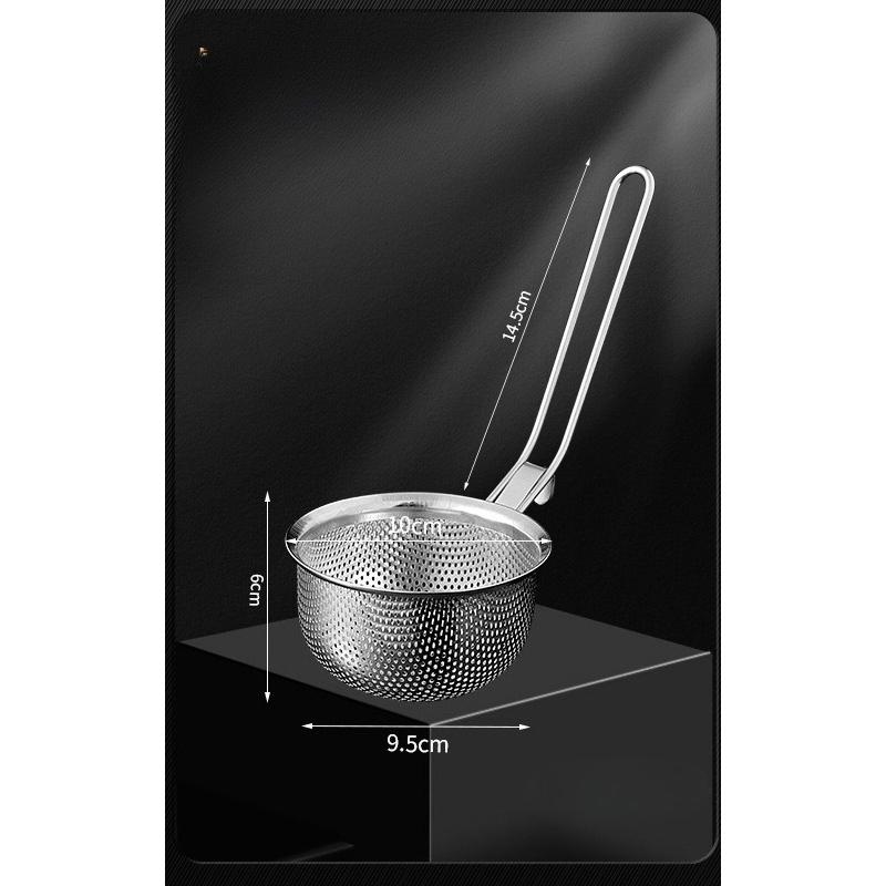 Hot Pot Colander Stainless Steel with Hook Cooking Noodles Meat Filter Screen Frying Net Hanging Type