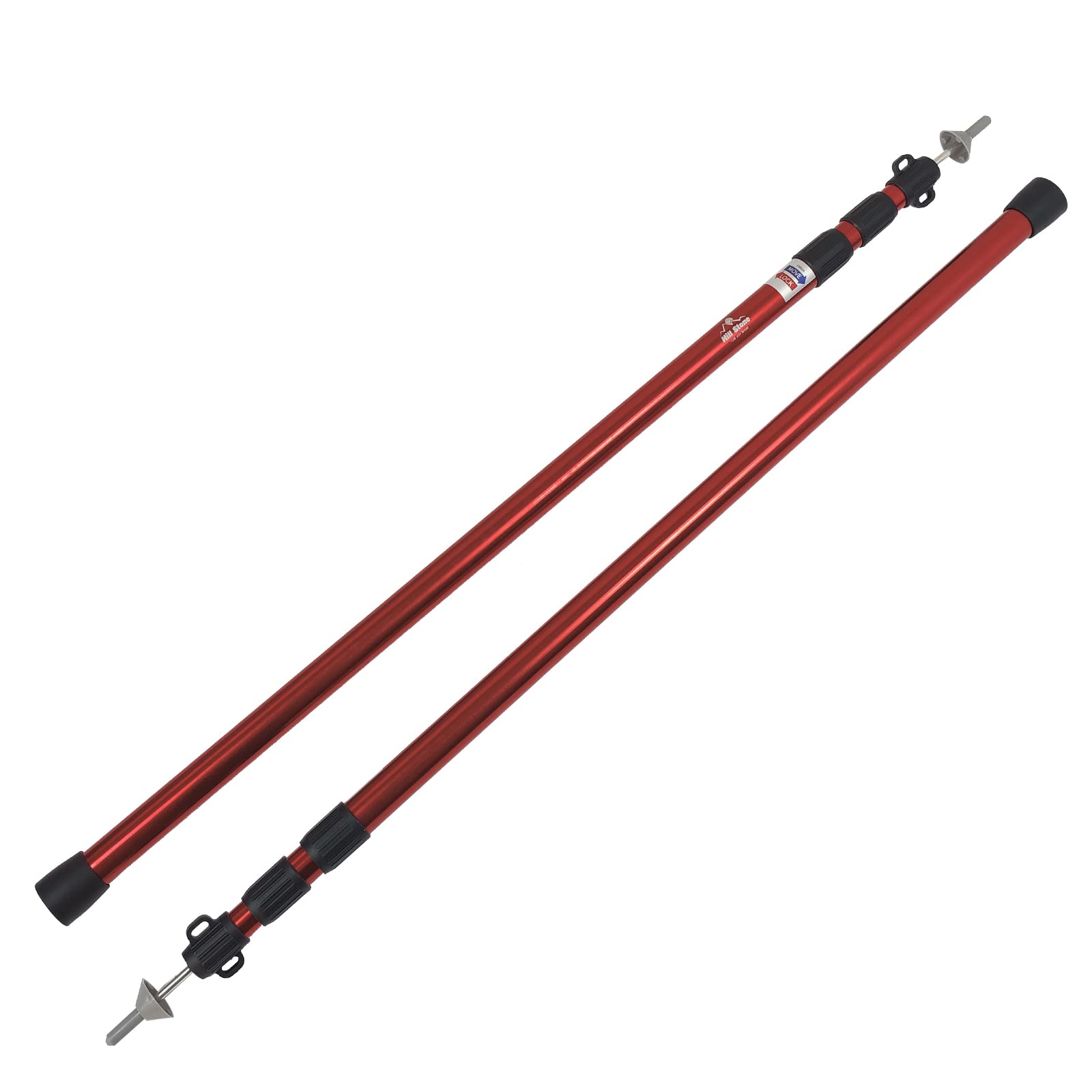 

Fkstyle Tent Tarp Pole Aluminum Telescopic Set of 2 94cm - 231cm Stepless Adjustment Storage Bag with Protective Cap 2.31m [Item]