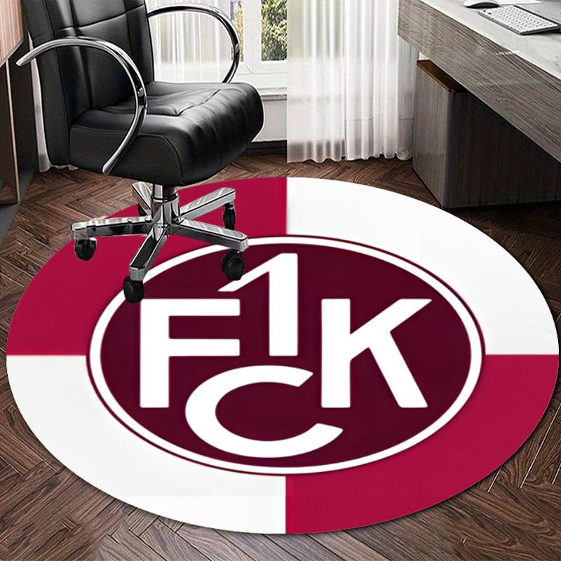 Personalized 1.FC Kaiserslautern Round Chair Office Rug - Perfect for Mat, Office Chair & More - Ideal Gift for Birthdays and Holidays