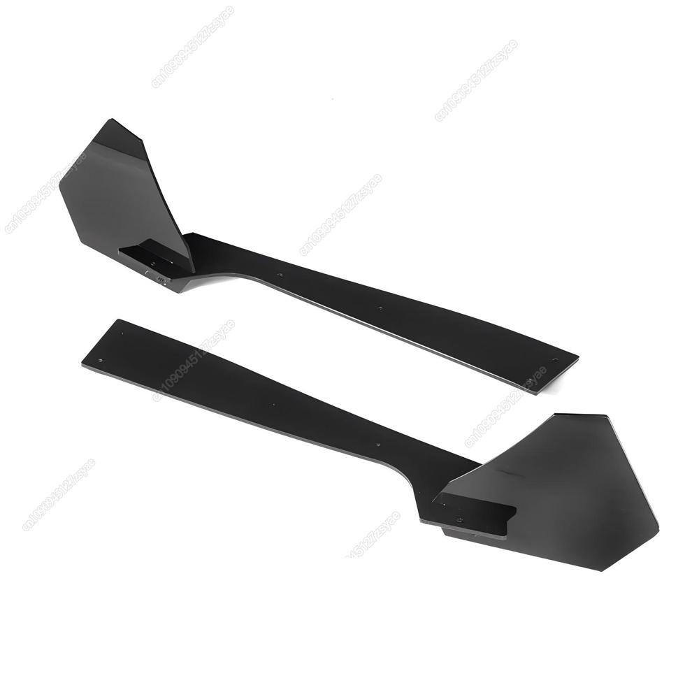 Car Rear Bumper Diffuser Bracket Splitter Lip Boot Exhaust Spoiler Plate For Ford Mustang 2018-2021 Bodykits Tuning Gloss Black