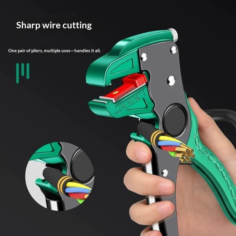 1Pcs Automatic Wire Stripper Duckbill Wire Stripper Length Adjustable Flat Wire Cutter Wire Stripper For Electrician