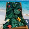 Island Vibes Tropical Leaf-Print Towel Quick Drying Beach Towels Are Suitable For Swimming Pools Camping Yoga And The Gym