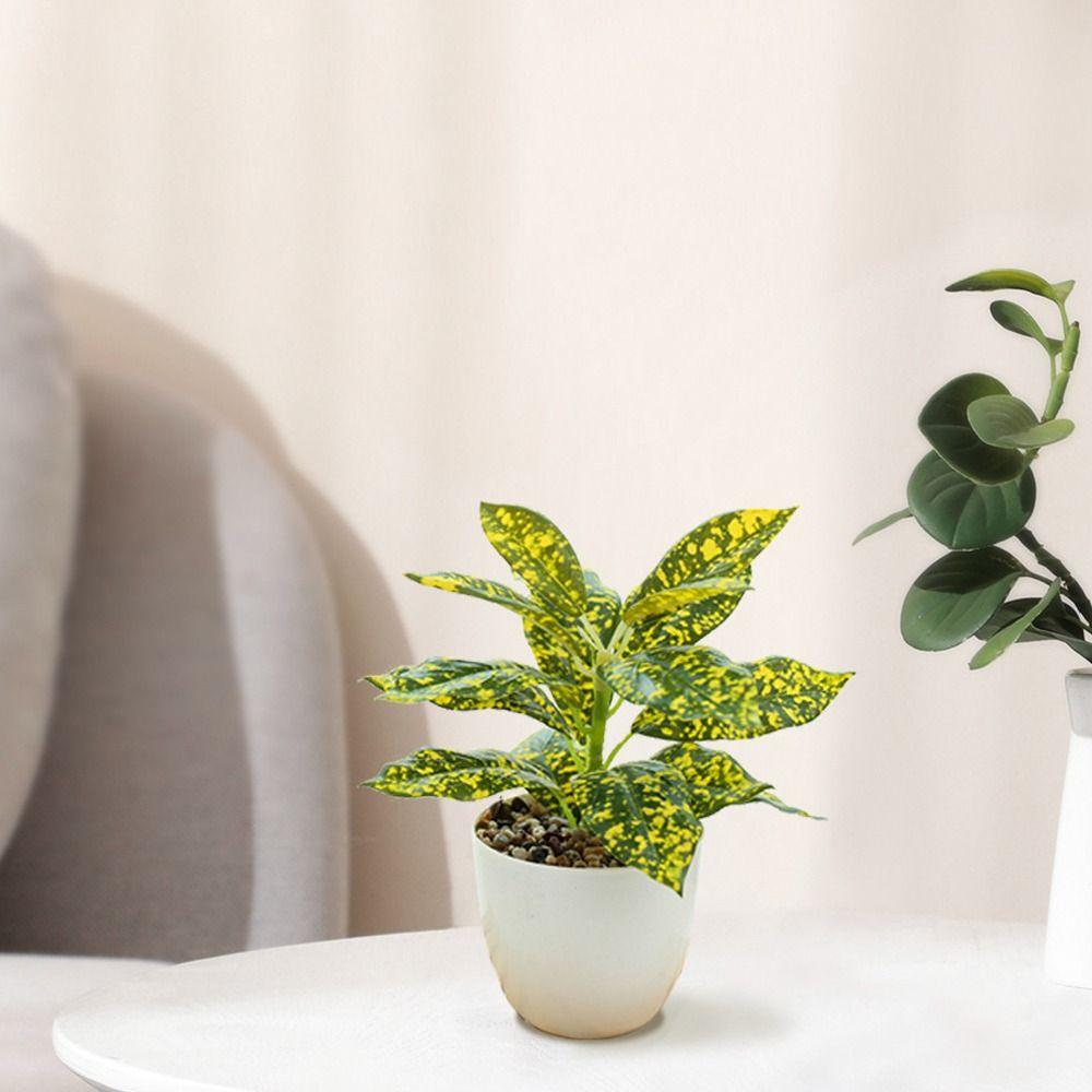 Lifelike Simulation Potted Plants Plastic Green Pot Plants Decoration Outdoor Indoor Decoration