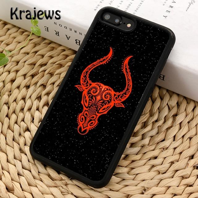 Krajews Taurus Bull Soft Phone Case Cover For iPhone 17 Air 16 15 14 Plus 11 12 13 Pro Max Coque Shell Fundas