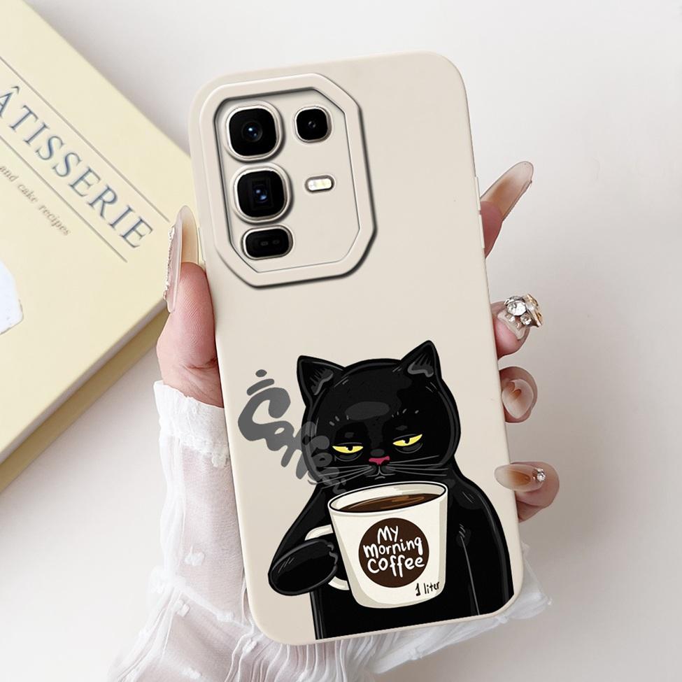 Für Infinix Note 50 Pro Plus Hülle Silikon Kawaii Niedliche Katze Lustig Bemalt Stoßstange Für Infinix Note 50 Pro+ Handyhülle X6856