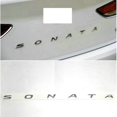 3D ABS 2018-2022Year Sonata YF LF Rear Car Emblem Tail Badge Trunk Badge Car Sticker Sonata Car Emblem