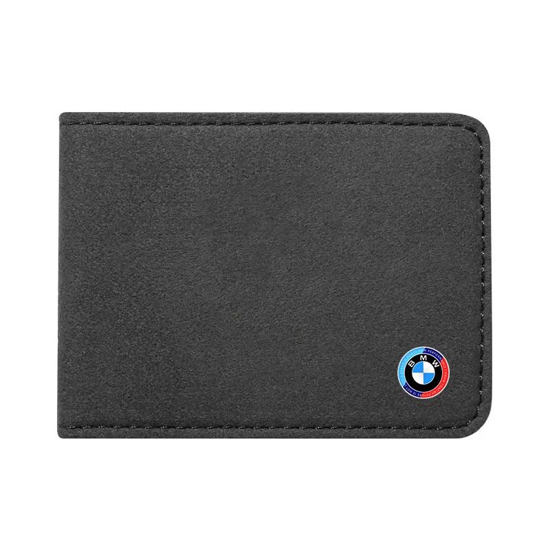 BAIL4 2025 Hot Car Driver License Suede Leather Bag Auto Driving Documents Wallet For BMW 50th E46 E90 E60 F30 F10 X1 X2 X3 X5 X4 X6 X
