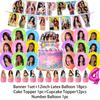 K-Katseyes Theme Birthday Party Decorations Background Kpop Girl Party Favor Fans Balloon Set Cake Topper Backdrop Gift Supplies