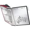 Durable Support Mural Pour Panneau Transparent SHERPA WALL 10 - 5631 Rouge, Noir DIN A4 Nombre De Pochettes Transparent