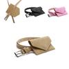 Womens Suede Waist Purse With Solid Color Design For Modern And Chic Street Style
