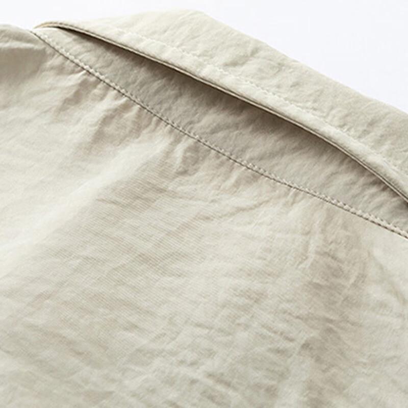 Mao Ren Men's Lightweight Breathable Casual Short-Sleeve Shirt