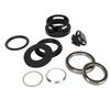 Bike Headset Bike Fork Bowls Set Aluminum Alloy Bike Front Fork Stem Headset for 49.7mm Straight Steerer Frame