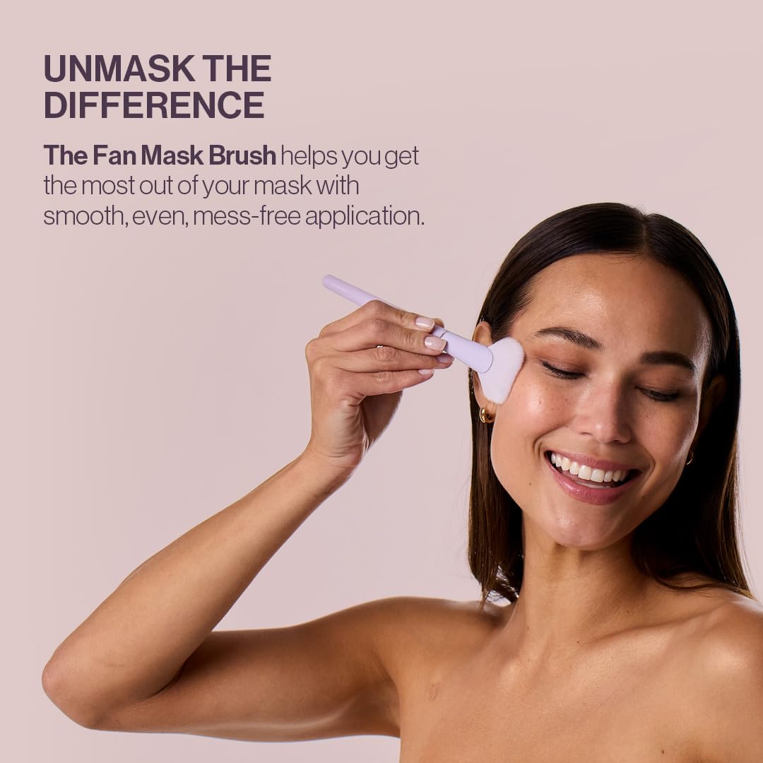 Anisa Beauty Fan Mask Brush – Soft, Wide Fan Brush for Even Application of Skincare Masks, Creams & Serums – Ideal for All Skin Types