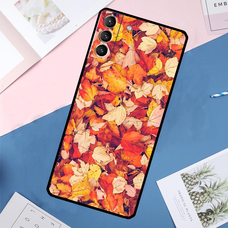 Autumn Leaves Case For Samsung Galaxy S25 Ultra S21 S22 S23 S24 Ultra S9 S10 Plus S20 FE S25 FE Back Cover
