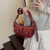 New Niche Casual Crescent Bag Multi-pocket Locomotive Bag Large Capacity Shoulder Messenger Tote Bag