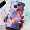 For TCL 605 Case Flower Geometric Painted Bumper Coque Soft Silicone Cover Fundas For TCL 60 SE 4G Cases 60SE TCL605 Shells