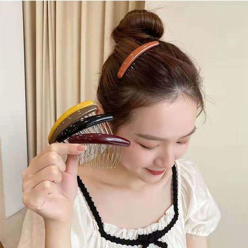 Candy Color Hair Clip Hair Comb Hairpin Hair Comb Broken Hair Clip Sweet Hair Comb Clip Student