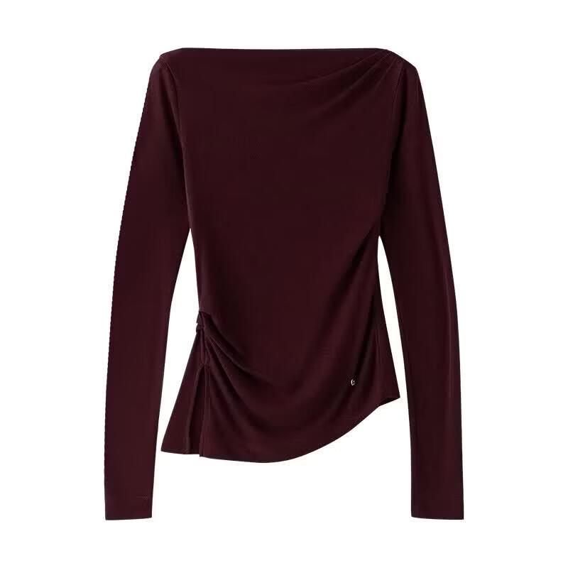 Chuyu Women's Tencel Wool Blend Long Sleeve Top