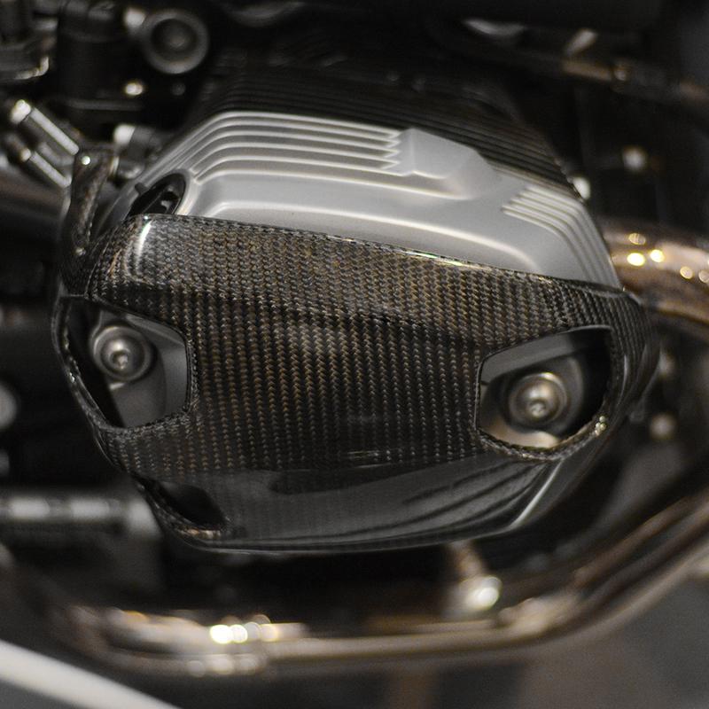 Carbon Fiber Cylinder Head Guards Protector Cover For BMW R NINE T 9t 2014 2015 2016 2017
