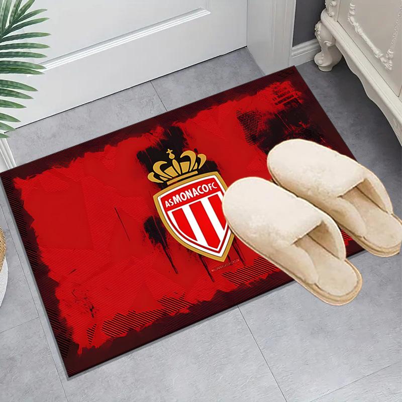 1PC As Monaco Crest Floor Mat for Living Room, Game Rooms, Office, Bedroom, Office Floor Mat Playful Design, Christmas fan gifts
