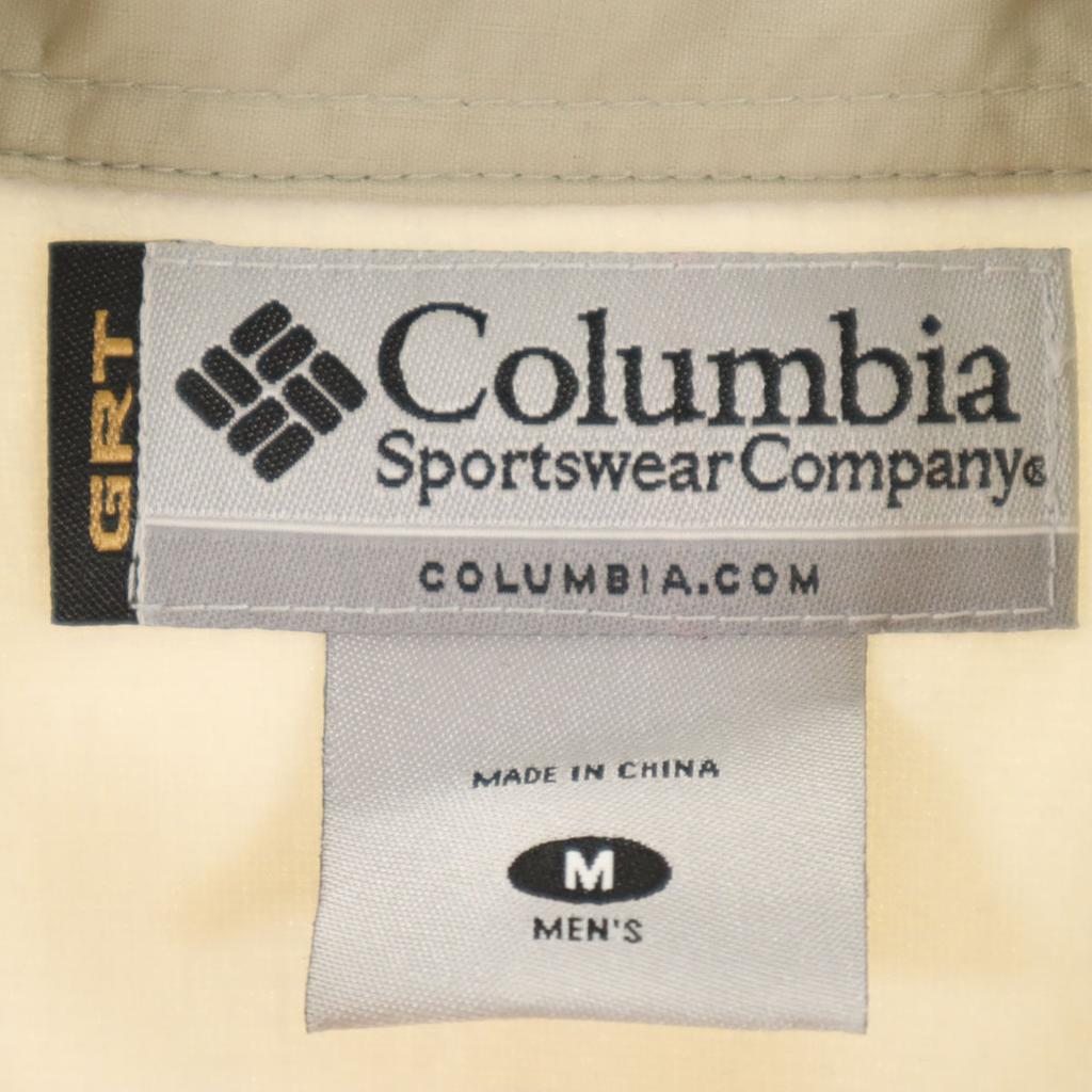Columbia Long Sleeve Work Shirt M Beige Outdoors Men's Used