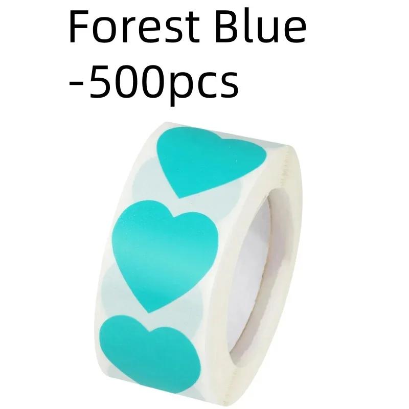 500Pcs Love Heart Stickers Roll Cute Heart Shaped Seal Labels for Scrapbooking Craft Birthday Party Gift Packaging Stationery