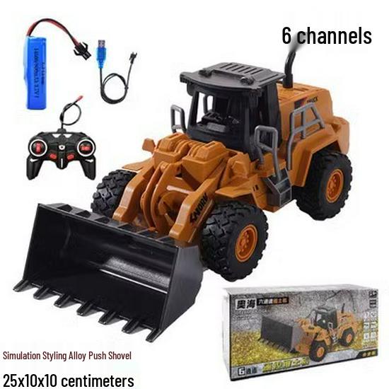 

Shatterproof Electric Alloy Remote Control Bulldozer Toy for Kids 1 Original Battery