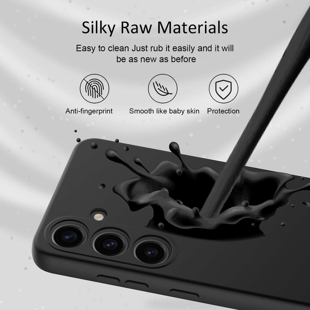 Noble Fashion Solid Colour Shockproof Protective Liquid Silicone Phone Case For Samsung Galaxy A57/A37/A27/A17/A07