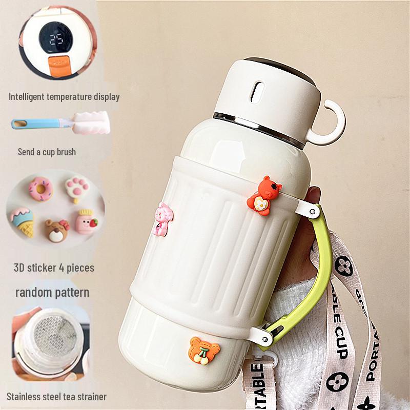 Large Capacity Insulated Thermos Flask – Portable Water Cup for Students, Men & Women