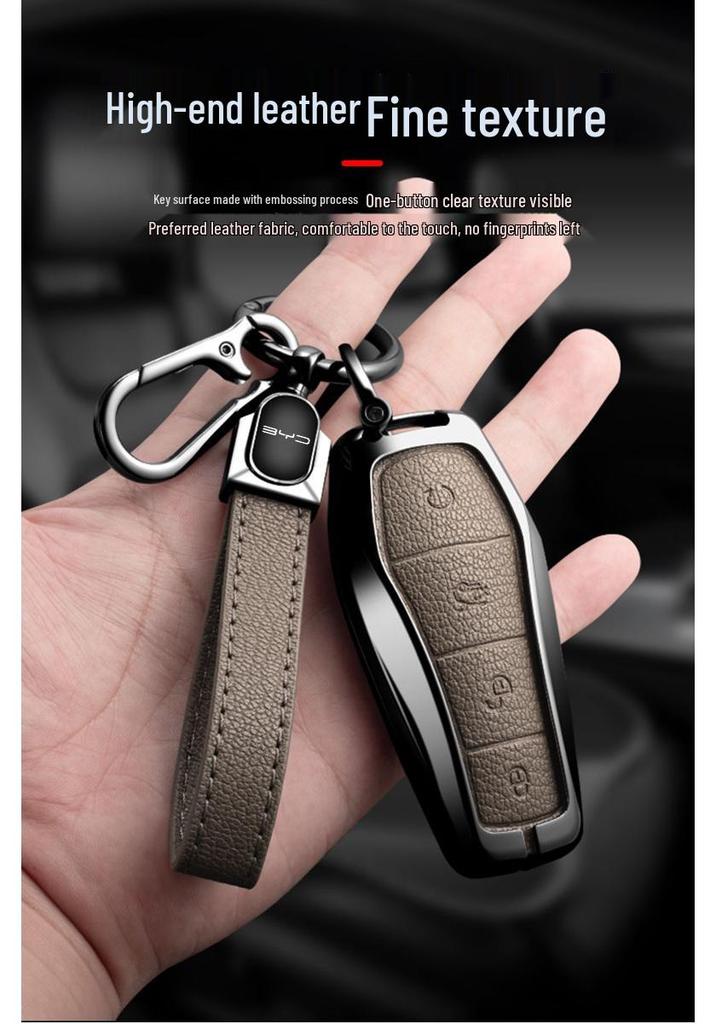 2023 BYD Qin Han EV DMI Champion Edition Key Cover: Full Metal Protection for Men & Women