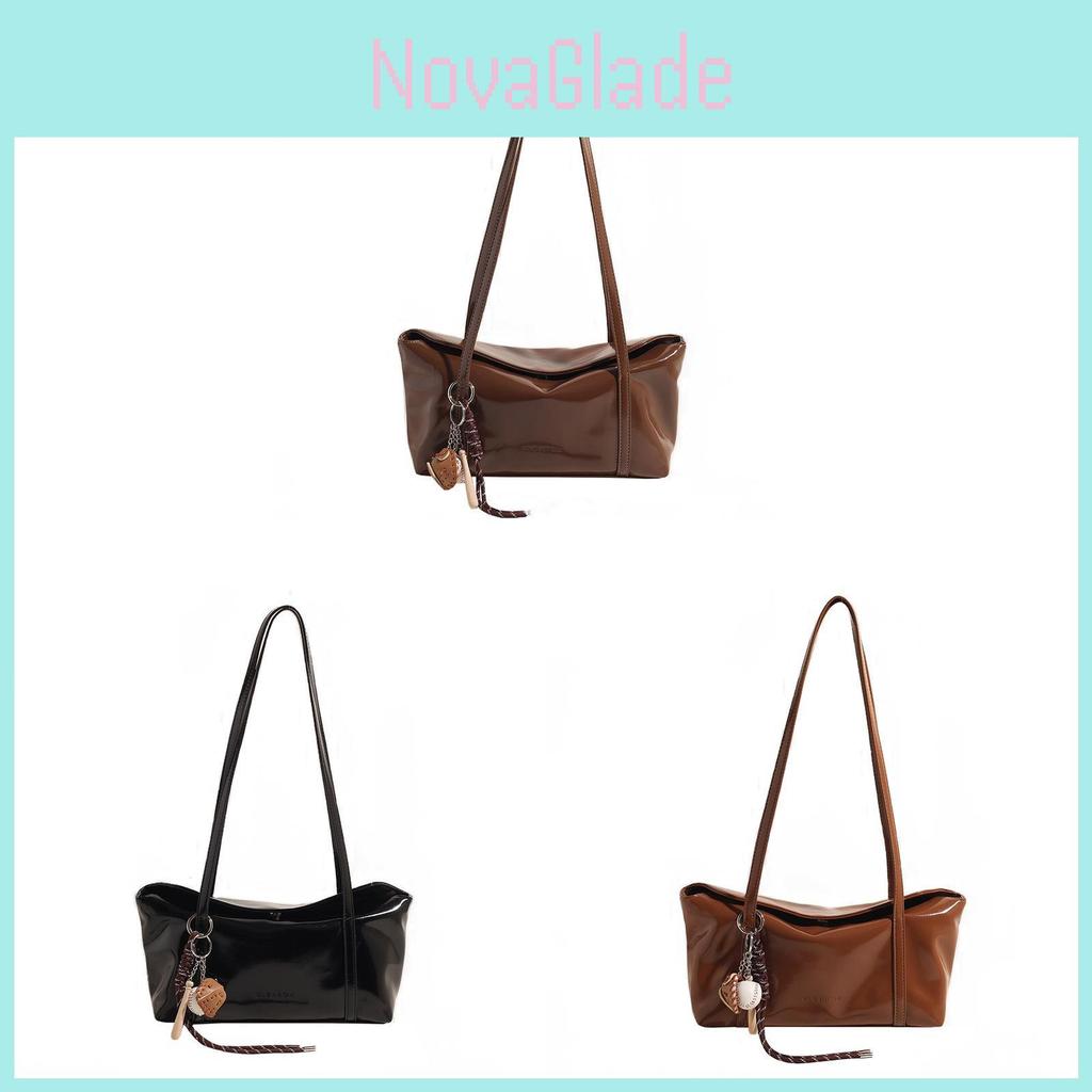 Minimalist Pu Underarm Bag With Zipper Pocket And Soft Structure For Casual Outings