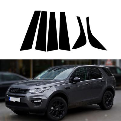 6ks sloupků pro auto pro Land Rover Discovery Sport L550 2015 2016-2019 Lesklé černé čalounění okenních dveří Krycí samolepky Styling