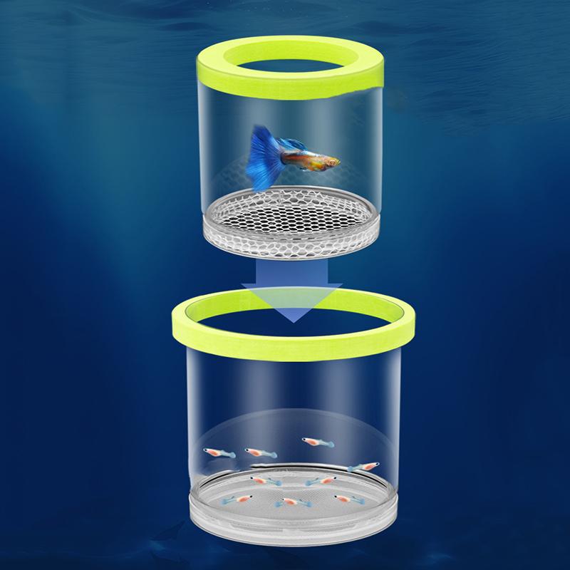 Scatola di Isolamento per l'Allevamento di Pesci Galleggianti Acquario Incubatrice per la Schiusa Incubatrice per la Schiusa Mangiatoia Incubatoio per Acquario