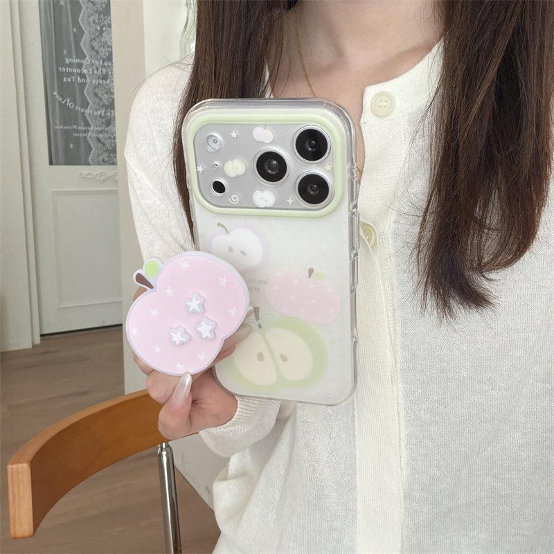 Custom 3D Star Apple Stand for iPhone 17/16 Pro Max/15 Pro Phone Case