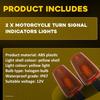 2x Front Rear Turn Signal Indicator Light For Yamaha TW200 XT225 XT250 XT600 EOA